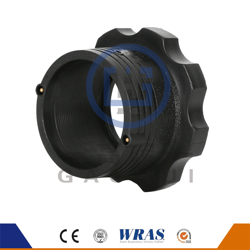 HDPE -støbt elektro -fusionsstubflangestub End Flange Adapter til vandforsyning