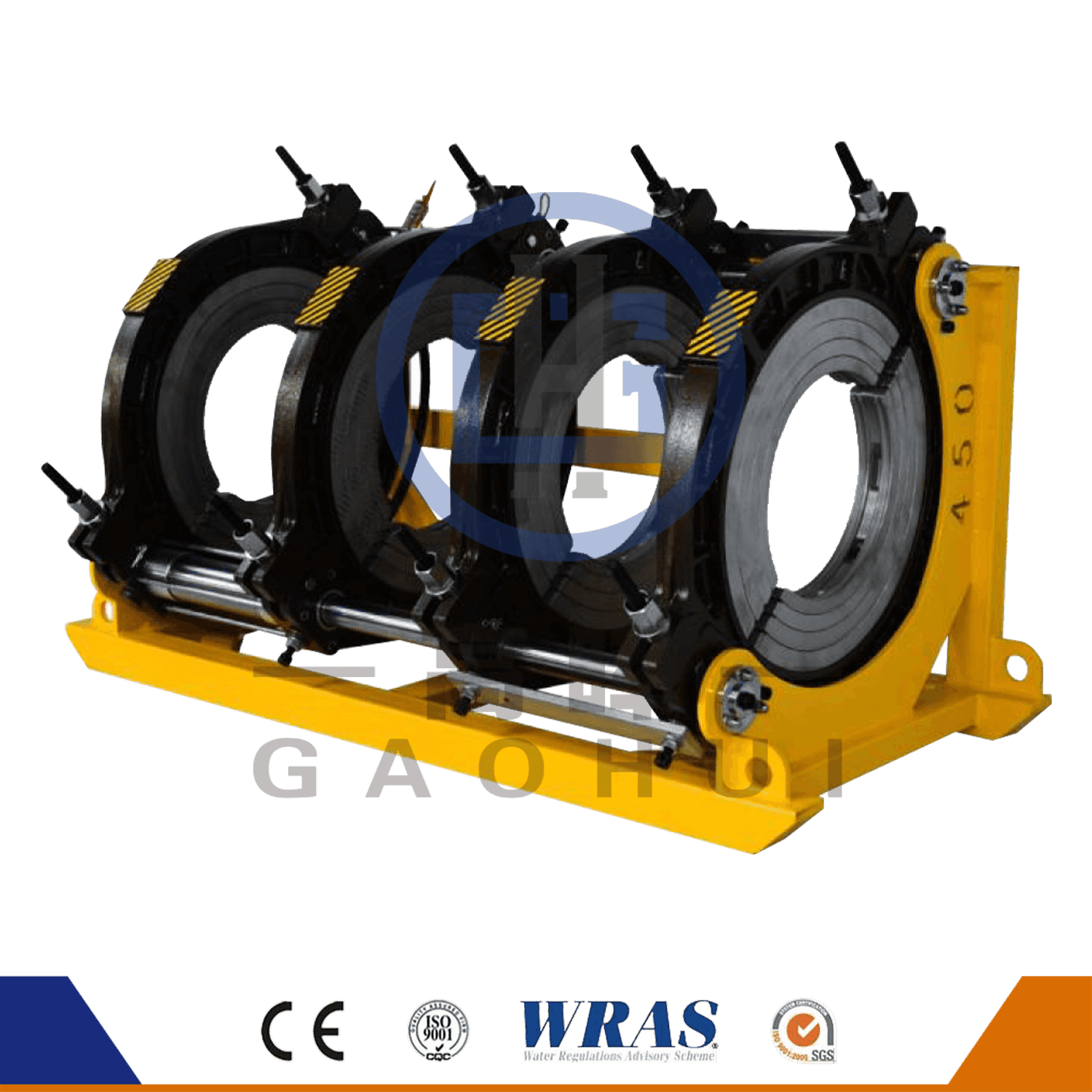 450 Hydraulisk semi-automatisk varmefusion HDPE-rør svejsningsmaskine