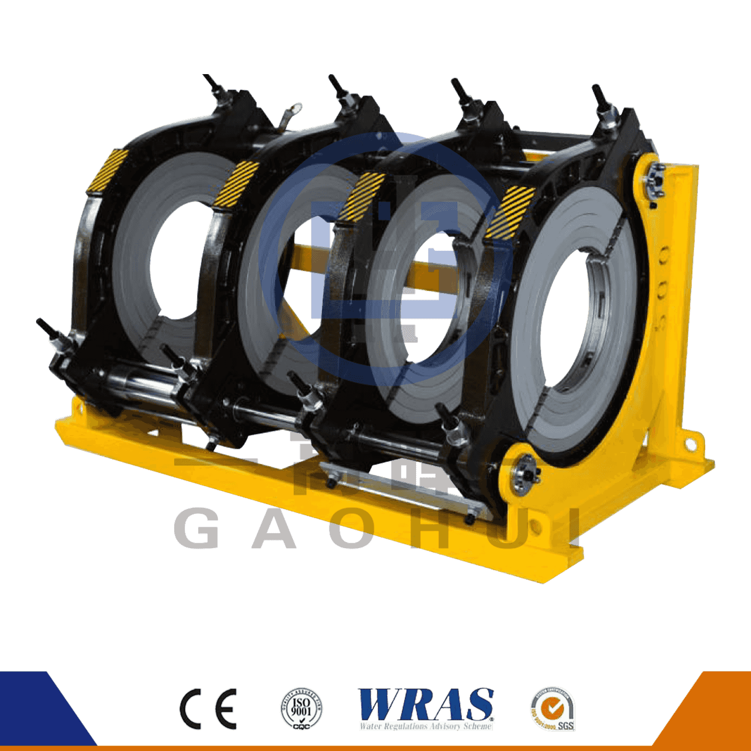 500 hydrauliske semi-automatiske HDPE-rørfondemaskine