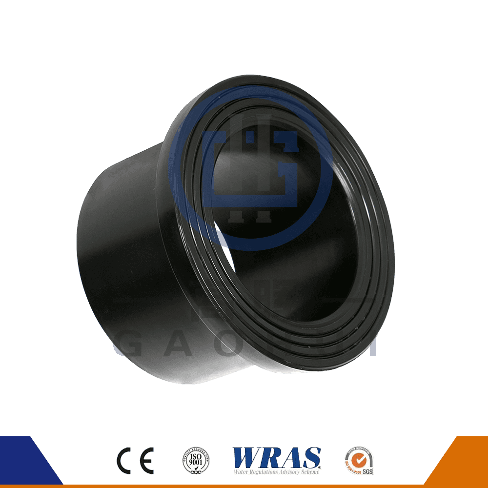 HDPE støbt røvfusionsflange stub ende for vandrør